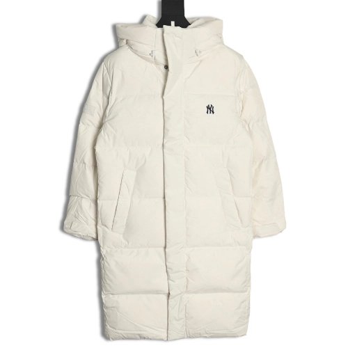 MLB small logo embroidered long thick down jacket,Cheap Replica Reps MLB