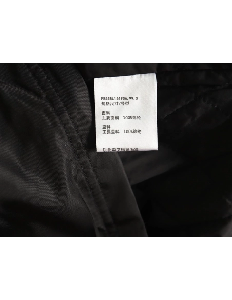 Kenzo black label white embroidery thin cotton stand collar jacket,Cheap Replica Reps Kenzo