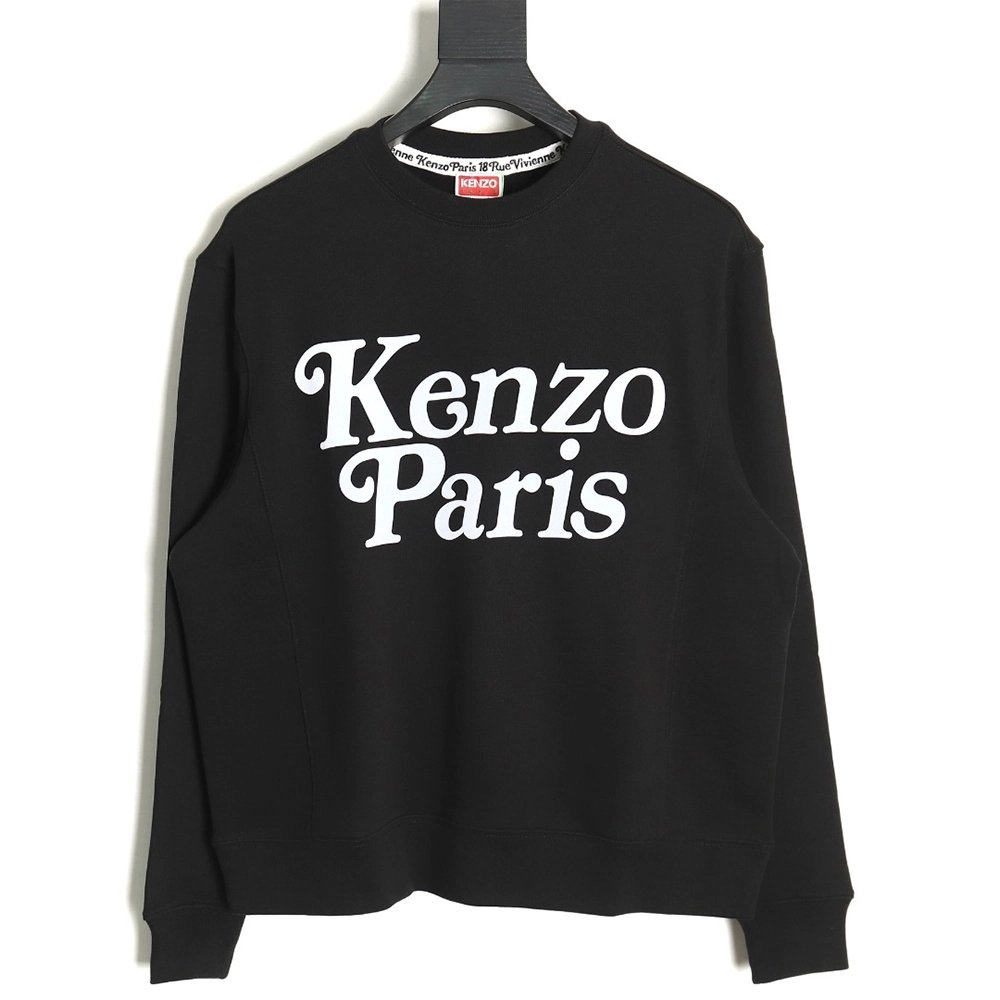 Kenzo x VERDY flocked letter LOGO round neck sweatshirt SXXL,Cheap Replica Reps Kenzo