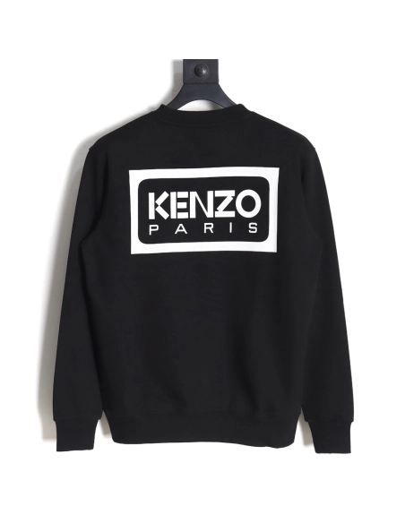 Kenzo black and white embroidered crewneck sweatshirt SXXL,Cheap Replica Reps Kenzo
