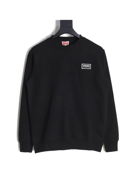 Kenzo black and white embroidered crewneck sweatshirt SXXL,Cheap Replica Reps Kenzo