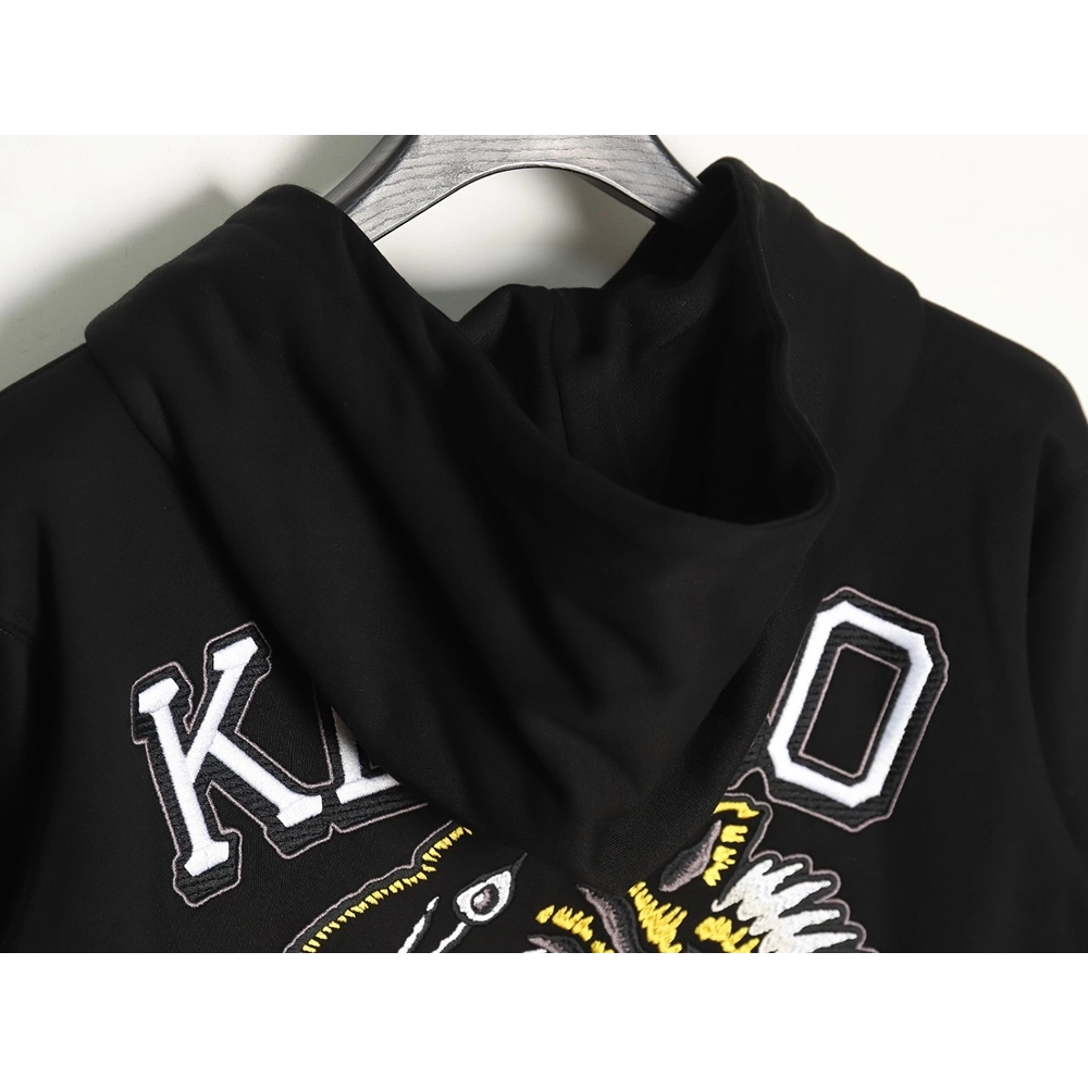 Kenzo Tiger Head Embroidered Hoodie,Cheap Replica Reps Kenzo