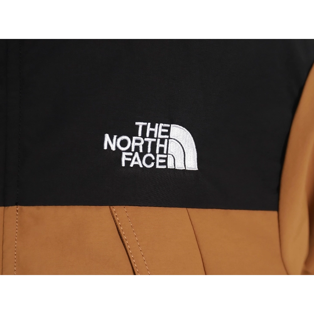 The North Face Logo Embroidered Hooded Fur Collar Down Jacket,Cheap Replica Reps The North Face