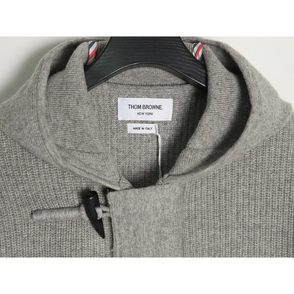 Thom Browne duffle coat with hood,Cheap Replica Reps Thom Browne