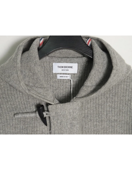 Thom Browne duffle coat with hood,Cheap Replica Reps Thom Browne