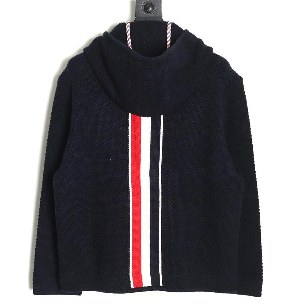 Thom Browne duffle coat with hood TSK1,Cheap Replica Reps Thom Browne