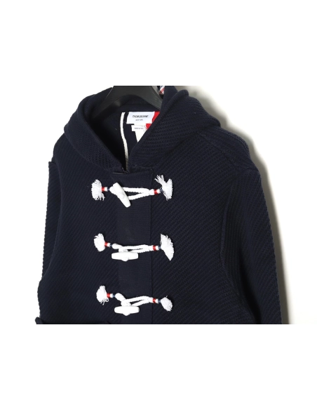 Thom Browne duffle coat with hood TSK1,Cheap Replica Reps Thom Browne