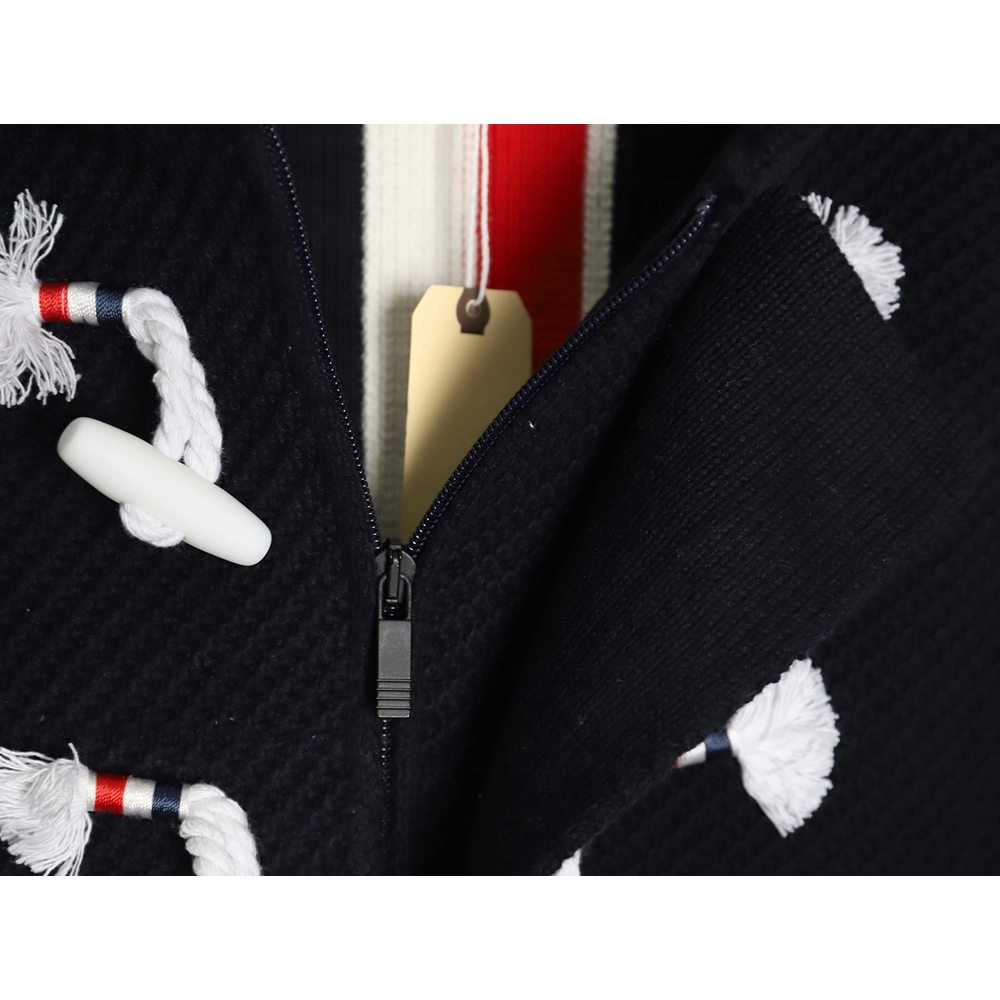 Thom Browne duffle coat with hood TSK1,Cheap Replica Reps Thom Browne