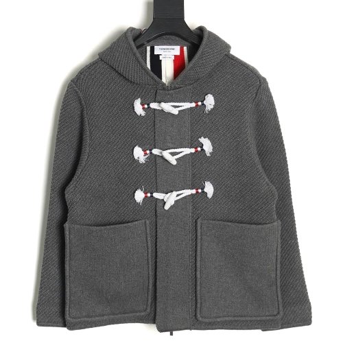Thom Browne duffle coat with hood,Cheap Replica Reps Thom Browne