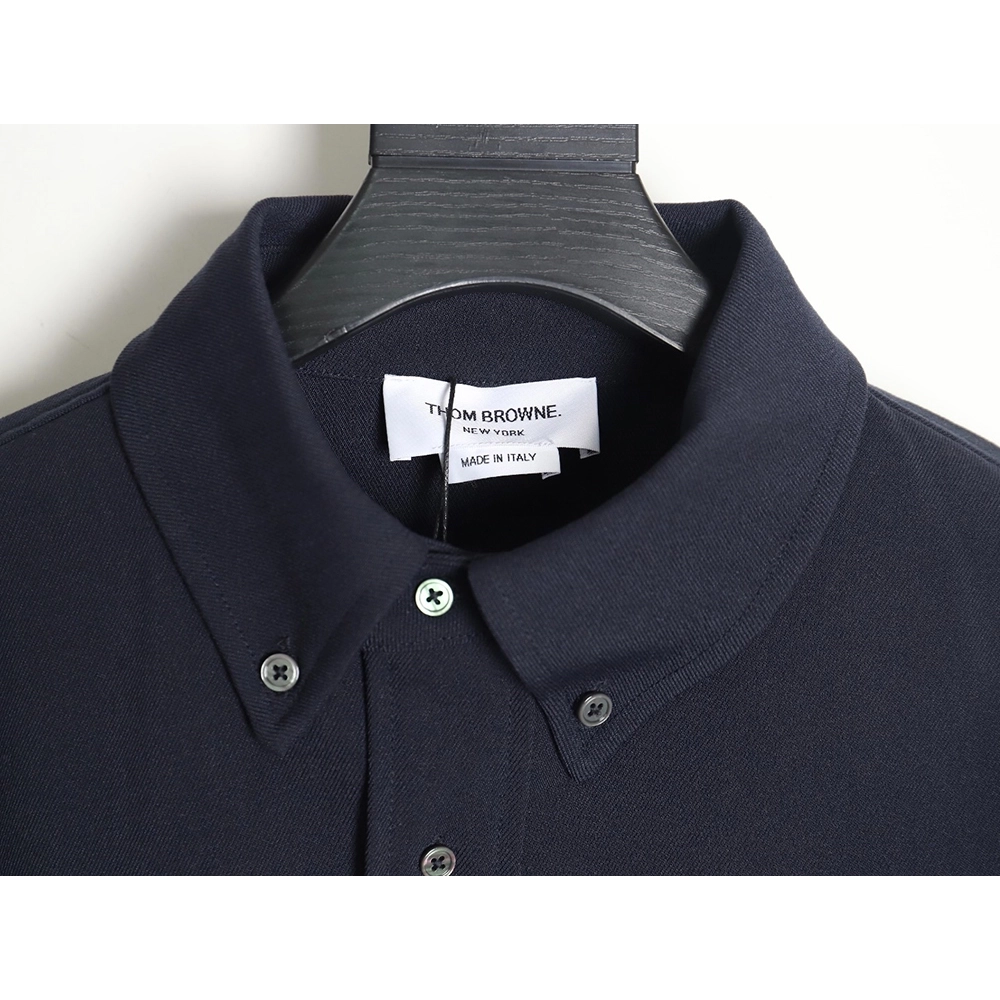 Thom Browne patchwork contrast shirt jacket TSK1,Cheap Replica Reps Thom Browne