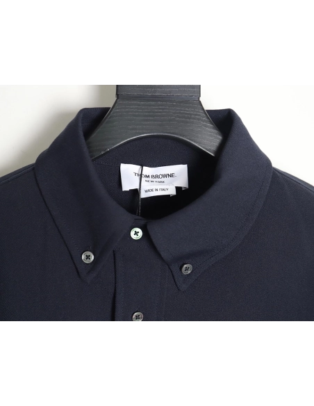 Thom Browne patchwork contrast shirt jacket TSK1,Cheap Replica Reps Thom Browne