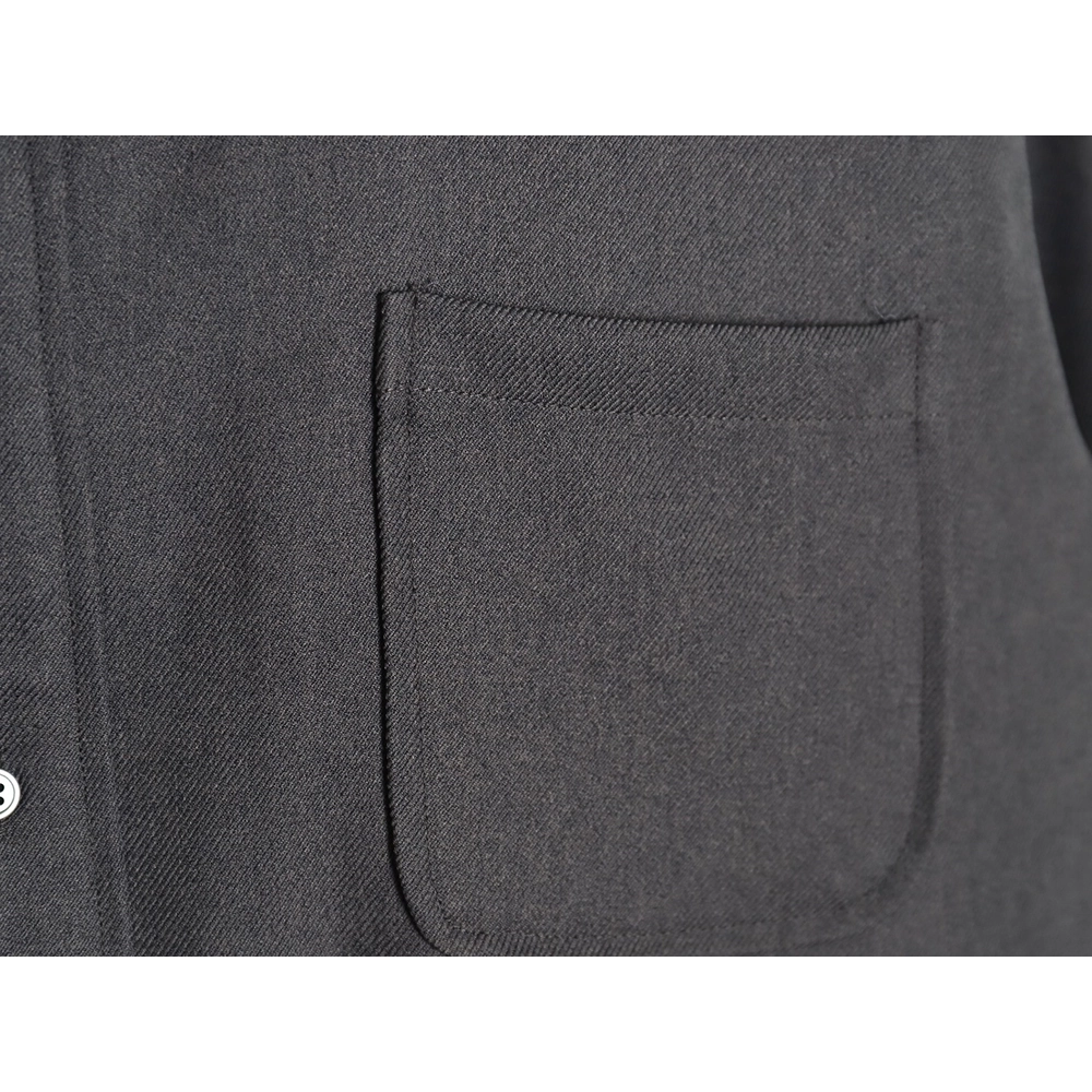 Thom Browne patchwork contrast shirt jacket,Cheap Replica Reps Thom Browne