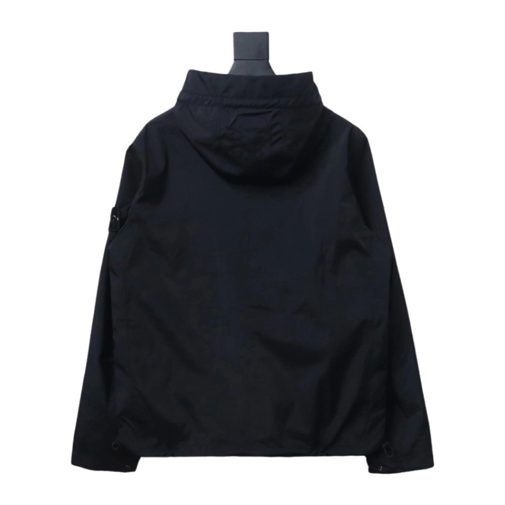 Stone Island arm island logo 3Ltc hooded jacket,Cheap Replica Reps Stone Island