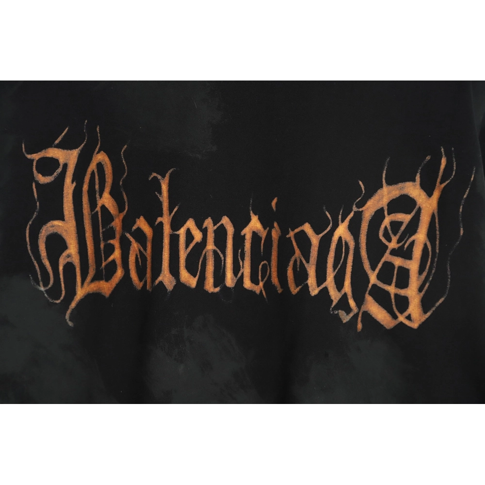 Balenciaga muddyed Sanskrit longsleeved Tshirt,Cheap Replica Reps Balenciaga