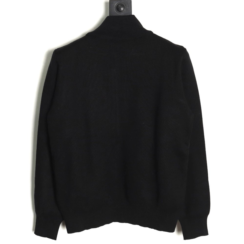 Prada inverted triangle logo knitted patchwork jacket,Cheap Replica Reps Prada