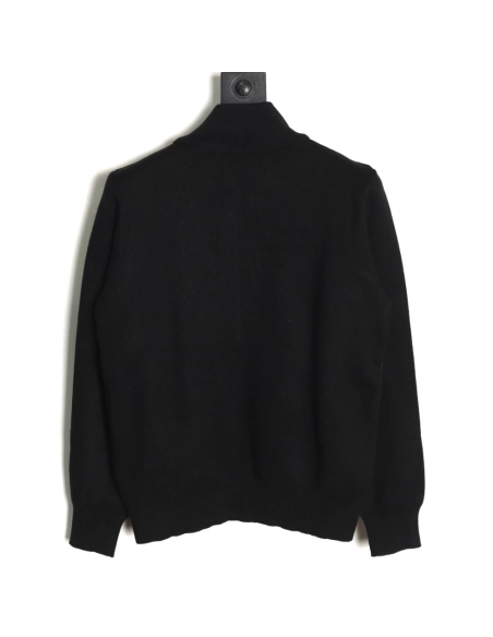 Prada inverted triangle logo knitted patchwork jacket,Cheap Replica Reps Prada