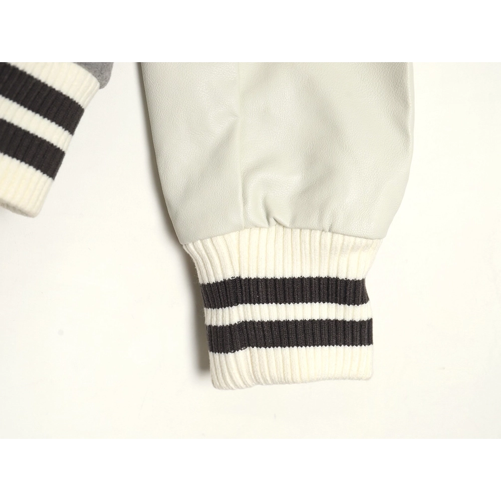 Burberry Grey Paneled Baseball Jacket,Cheap Replica Reps Burberry