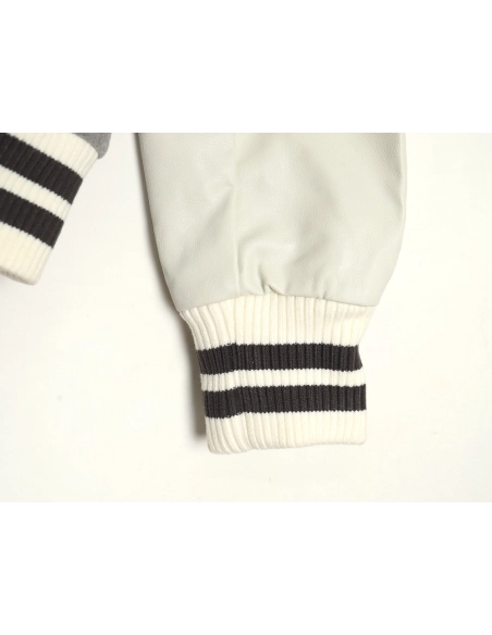 Burberry Grey Paneled Baseball Jacket,Cheap Replica Reps Burberry