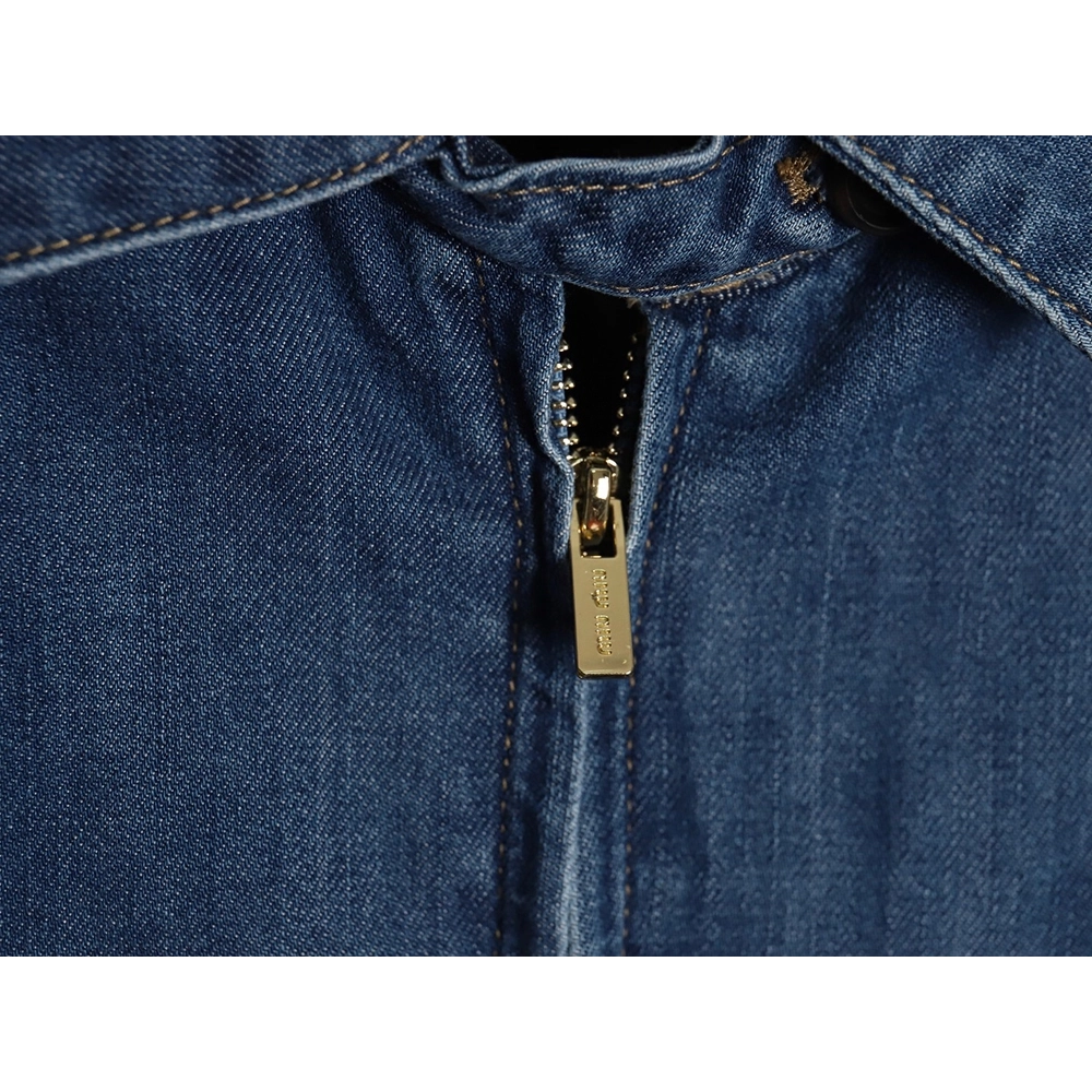 Miu Miu denim down jacket with embroidery,Cheap Replica Reps Miu Miu