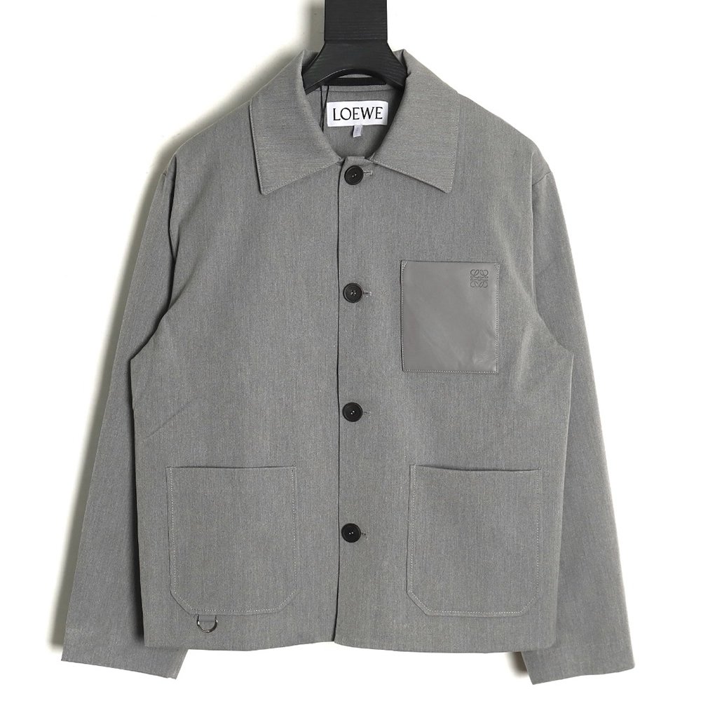 Loewe Threepocket wool cargo lapel jacket,Cheap Replica Reps Loewe
