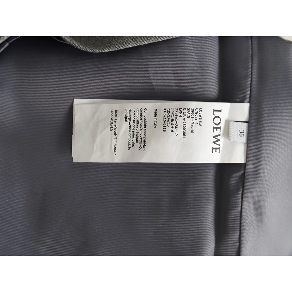 Loewe Threepocket wool cargo lapel jacket,Cheap Replica Reps Loewe