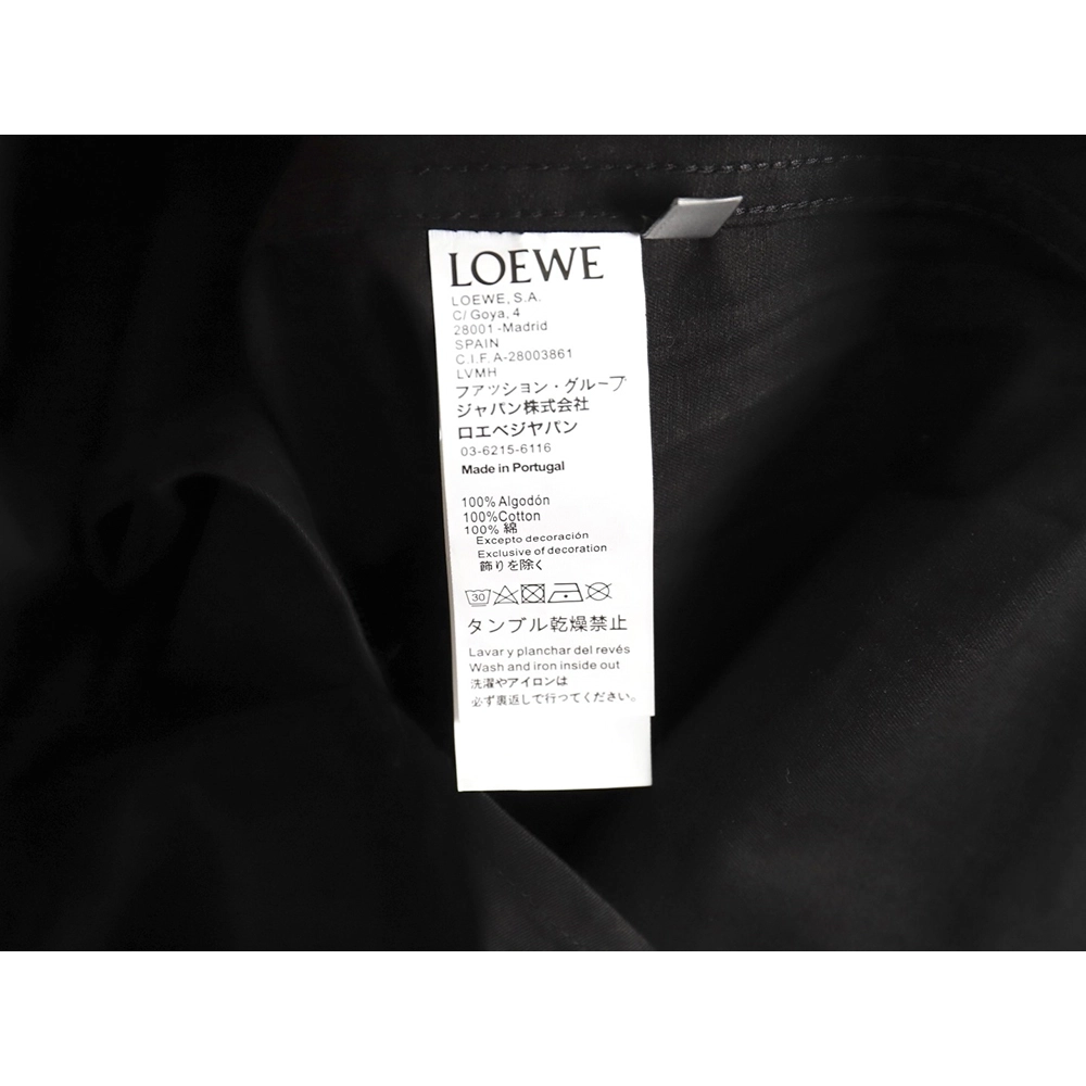 Loewe tricolor embroidered longsleeved shirt TSK2,Cheap Replica Reps Loewe