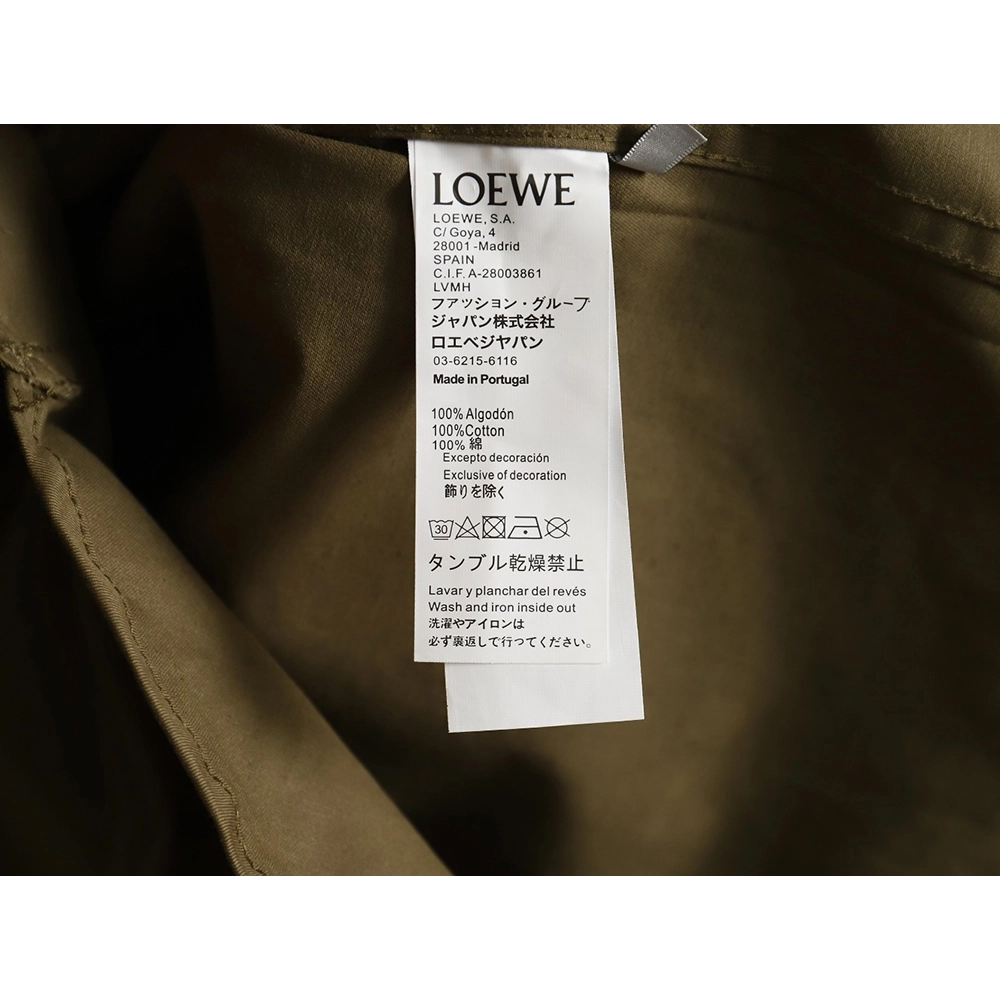 Loewe tricolor embroidered longsleeved shirt TSK1,Cheap Replica Reps Loewe