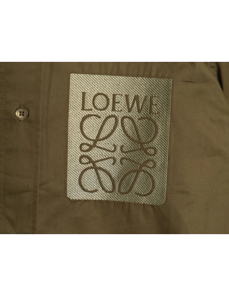 Loewe tricolor embroidered longsleeved shirt TSK1,Cheap Replica Reps Loewe