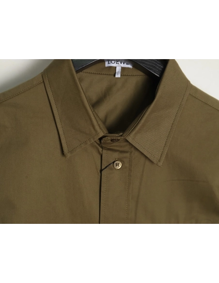 Loewe tricolor embroidered longsleeved shirt TSK1,Cheap Replica Reps Loewe