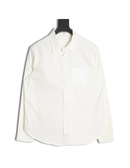 Loewe tricolor embroidered longsleeved shirt,Cheap Replica Reps Loewe