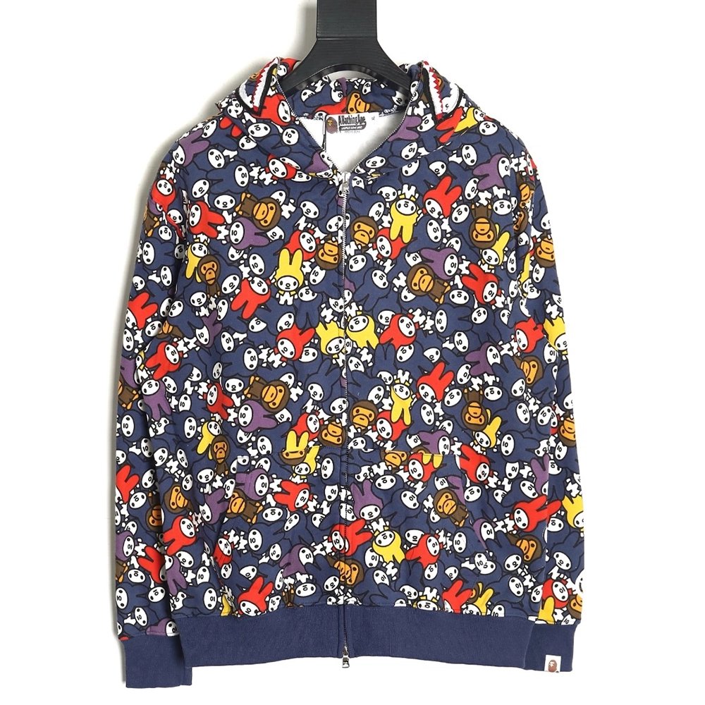 Bape My Melody shark and tiger zipup hoodie,Cheap Replica Reps Bape