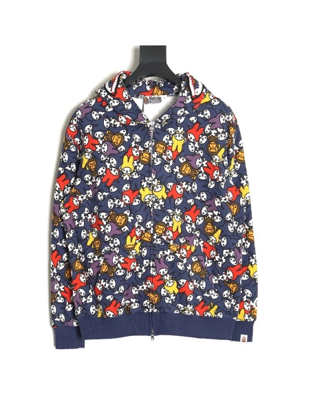 Bape My Melody shark and tiger zipup hoodie,Cheap Replica Reps Bape