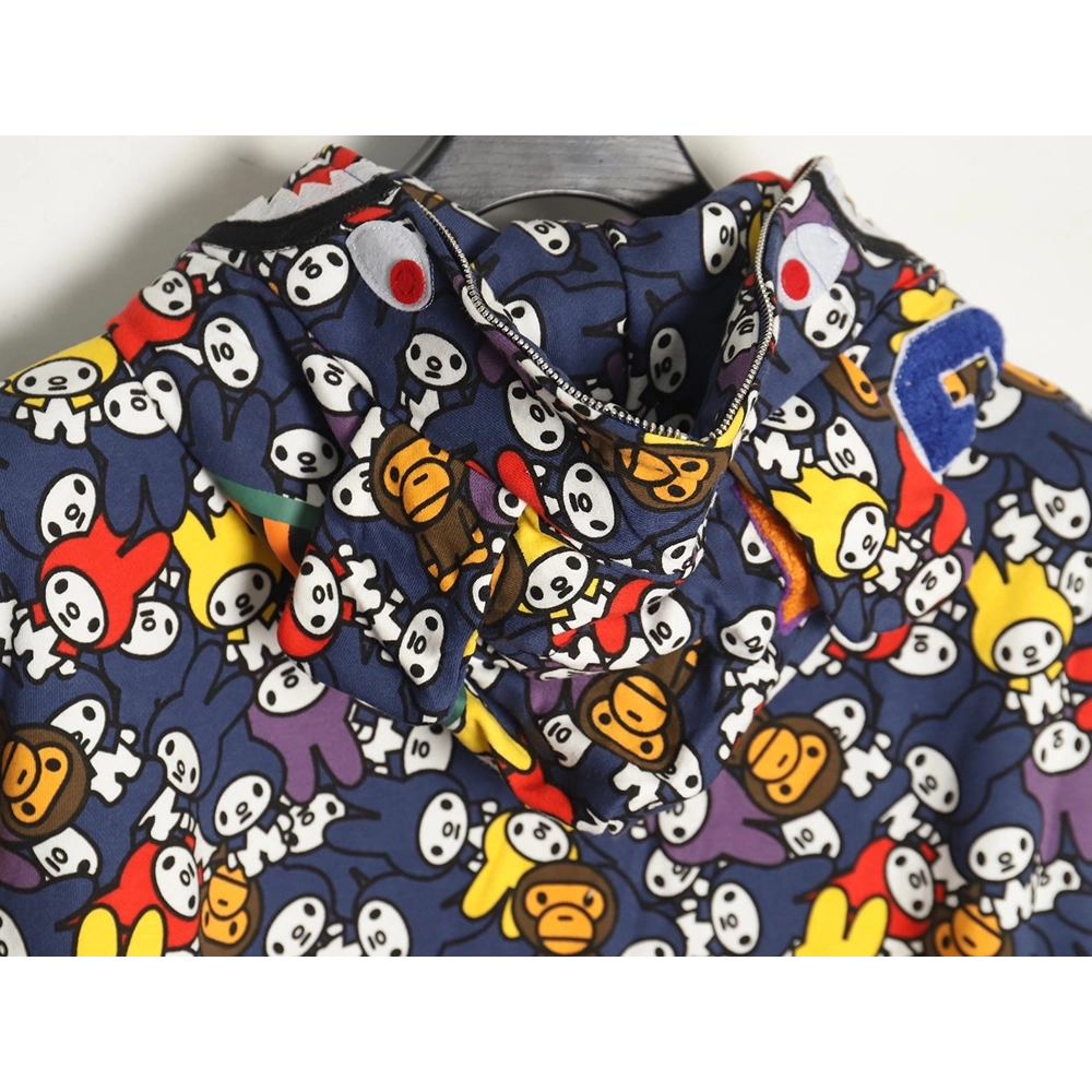 Bape My Melody shark and tiger zipup hoodie,Cheap Replica Reps Bape