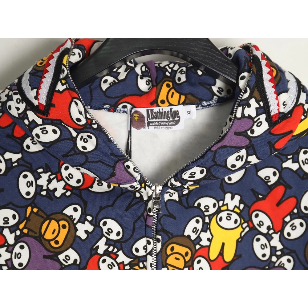 Bape My Melody shark and tiger zipup hoodie,Cheap Replica Reps Bape