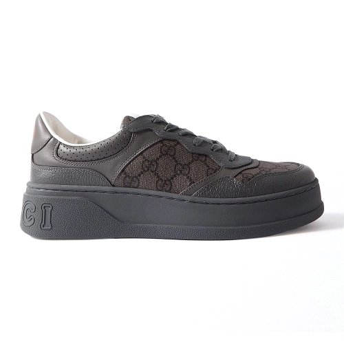 Gucci Lace Up Sneaker GG Monogram Grey,GUCCI SHOES,Other Brand Sneakers
