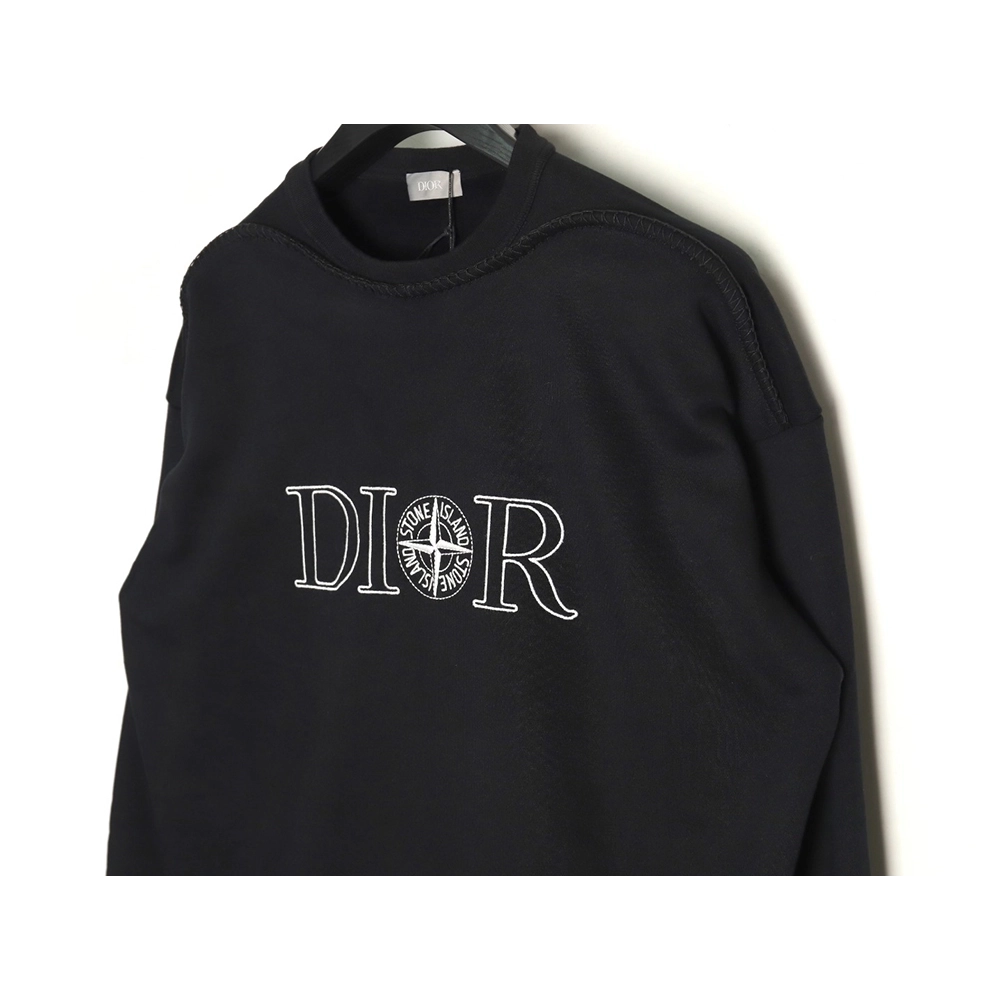 Dior x Stone island joint embroidered sweatshirt,Dior Sweatshirt,Sweatshirt,APPAREL