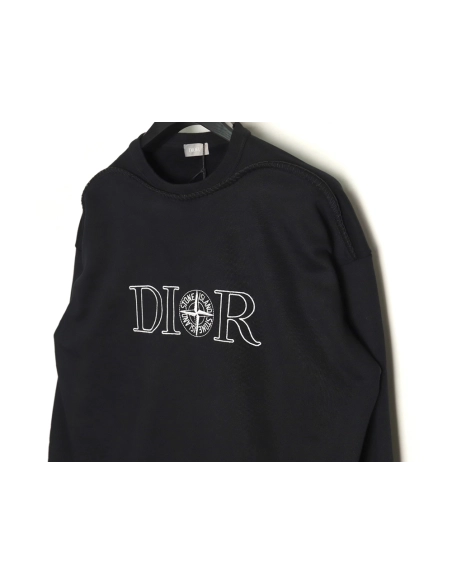 Dior x Stone island joint embroidered sweatshirt,Dior Sweatshirt,Sweatshirt,APPAREL