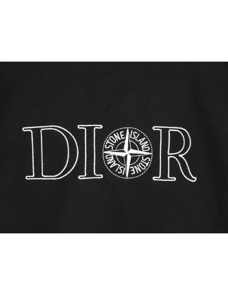 Dior x Stone island joint embroidered sweatshirt,Dior Sweatshirt,Sweatshirt,APPAREL