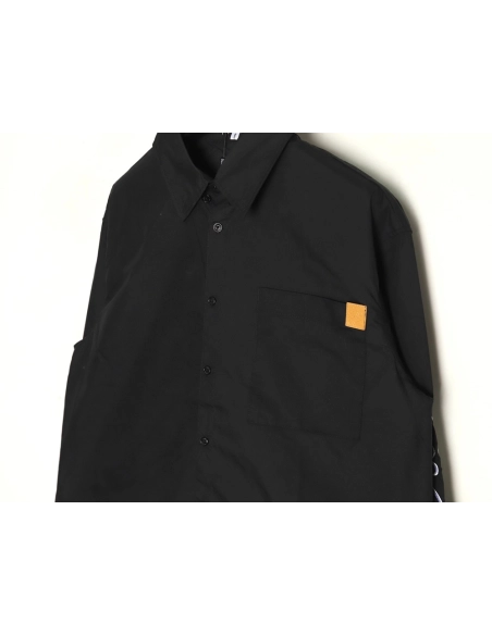 Loewe double sleeve embroidered logo shirt,Loewe Shirt,Shirt,APPAREL