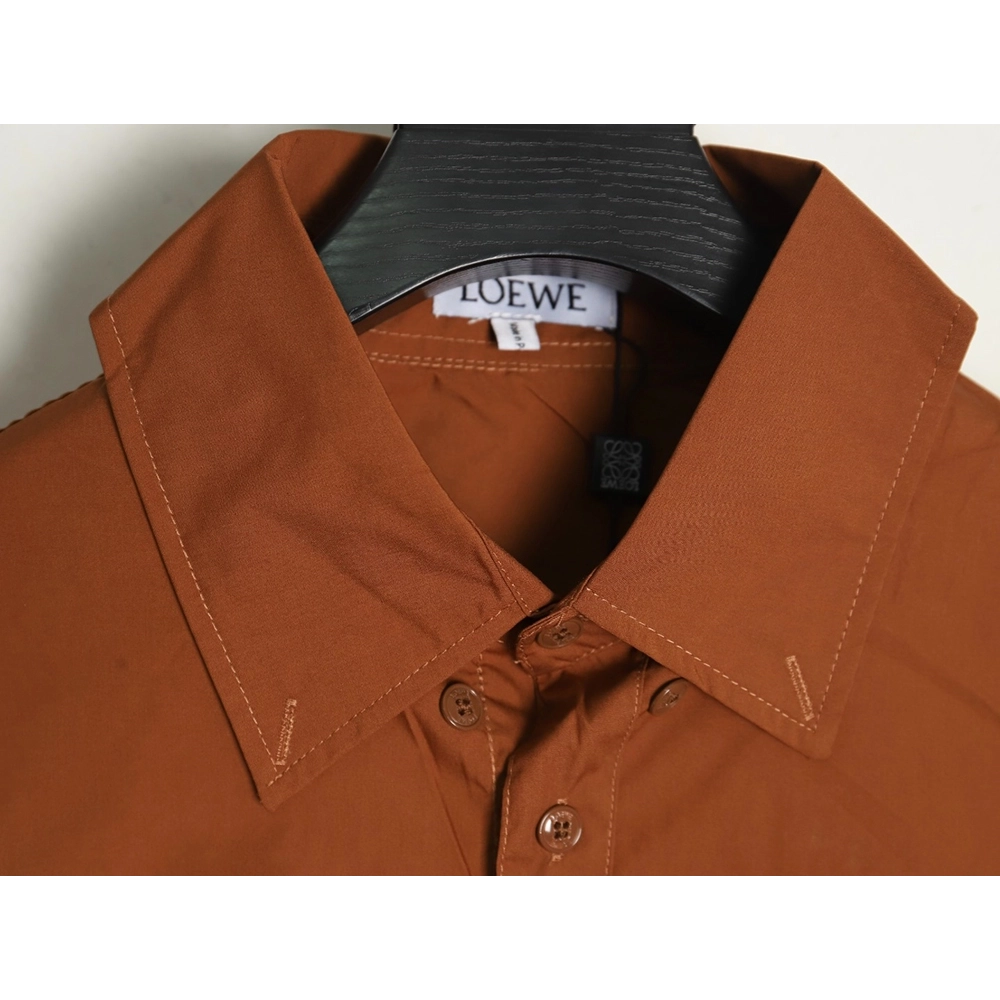 Loewe double sleeve embroidered logo shirt,Loewe Shirt,Shirt,APPAREL