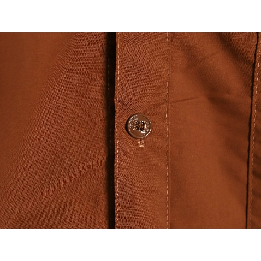 Loewe double sleeve embroidered logo shirt,Loewe Shirt,Shirt,APPAREL