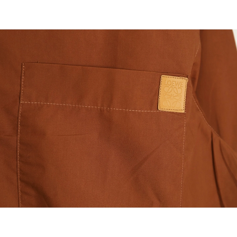 Loewe double sleeve embroidered logo shirt,Loewe Shirt,Shirt,APPAREL