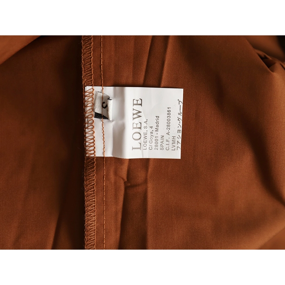 Loewe double sleeve embroidered logo shirt,Loewe Shirt,Shirt,APPAREL