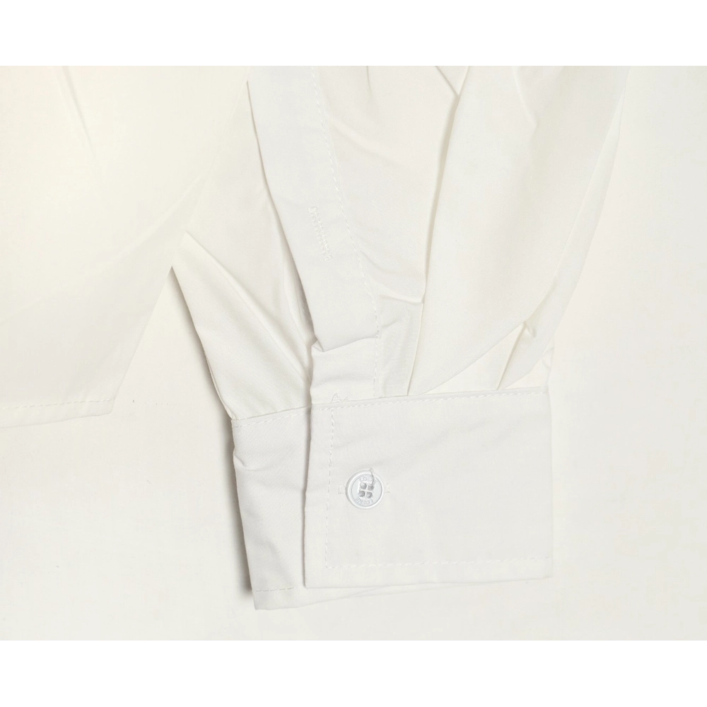 Loewe double sleeve embroidered logo shirt,Loewe Shirt,Shirt,APPAREL