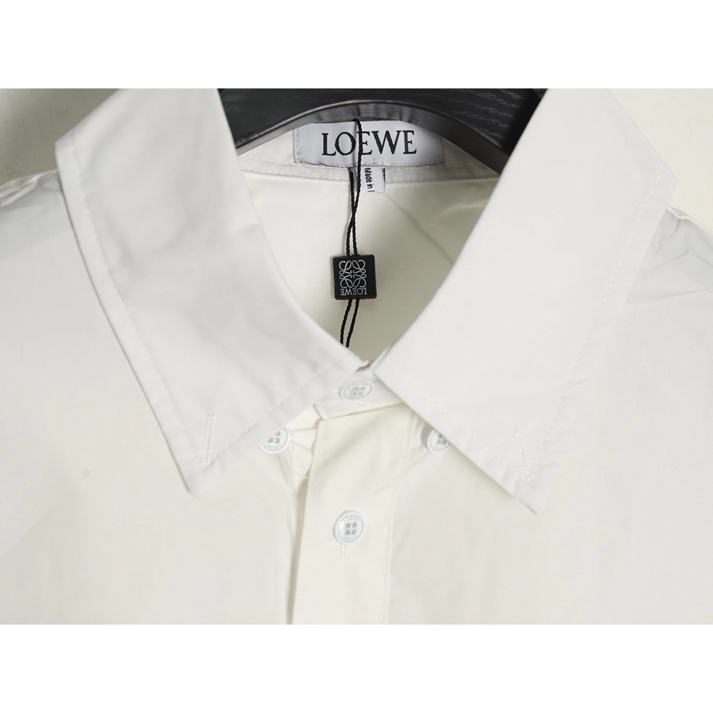 Loewe double sleeve embroidered logo shirt,Loewe Shirt,Shirt,APPAREL