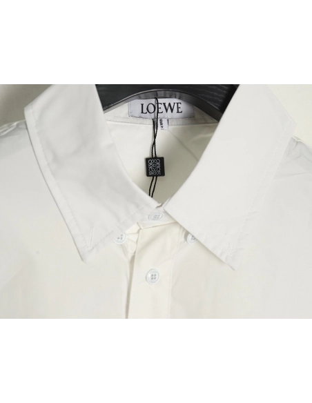 Loewe double sleeve embroidered logo shirt,Loewe Shirt,Shirt,APPAREL