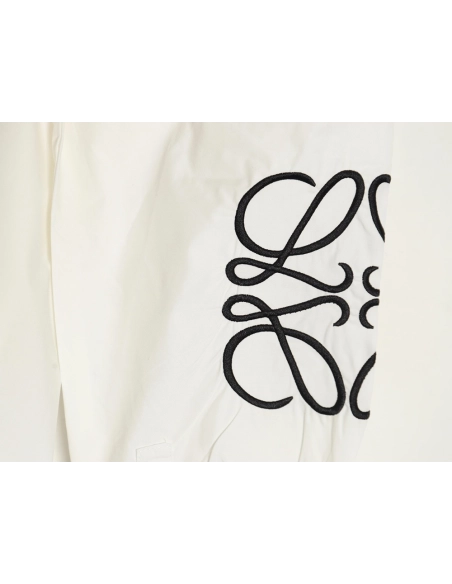 Loewe double sleeve embroidered logo shirt,Loewe Shirt,Shirt,APPAREL