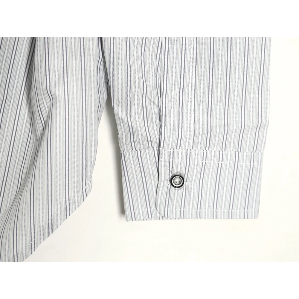 Loewe Pocket Guinea Fowl Embroidery Lapel Shirt,Loewe Shirt,Shirt,APPAREL