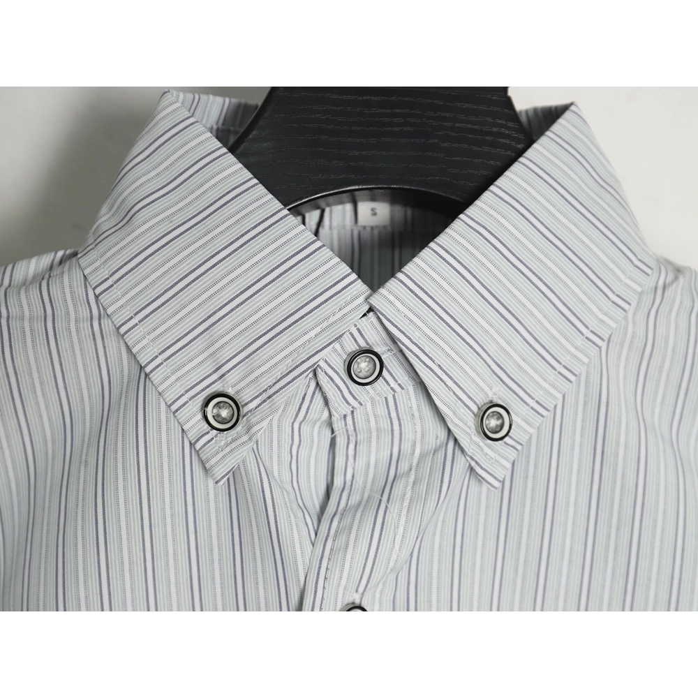 Loewe Pocket Guinea Fowl Embroidery Lapel Shirt,Loewe Shirt,Shirt,APPAREL