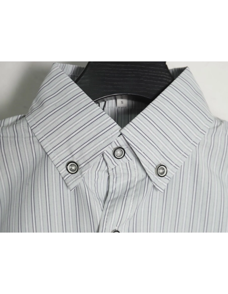 Loewe Pocket Guinea Fowl Embroidery Lapel Shirt,Loewe Shirt,Shirt,APPAREL